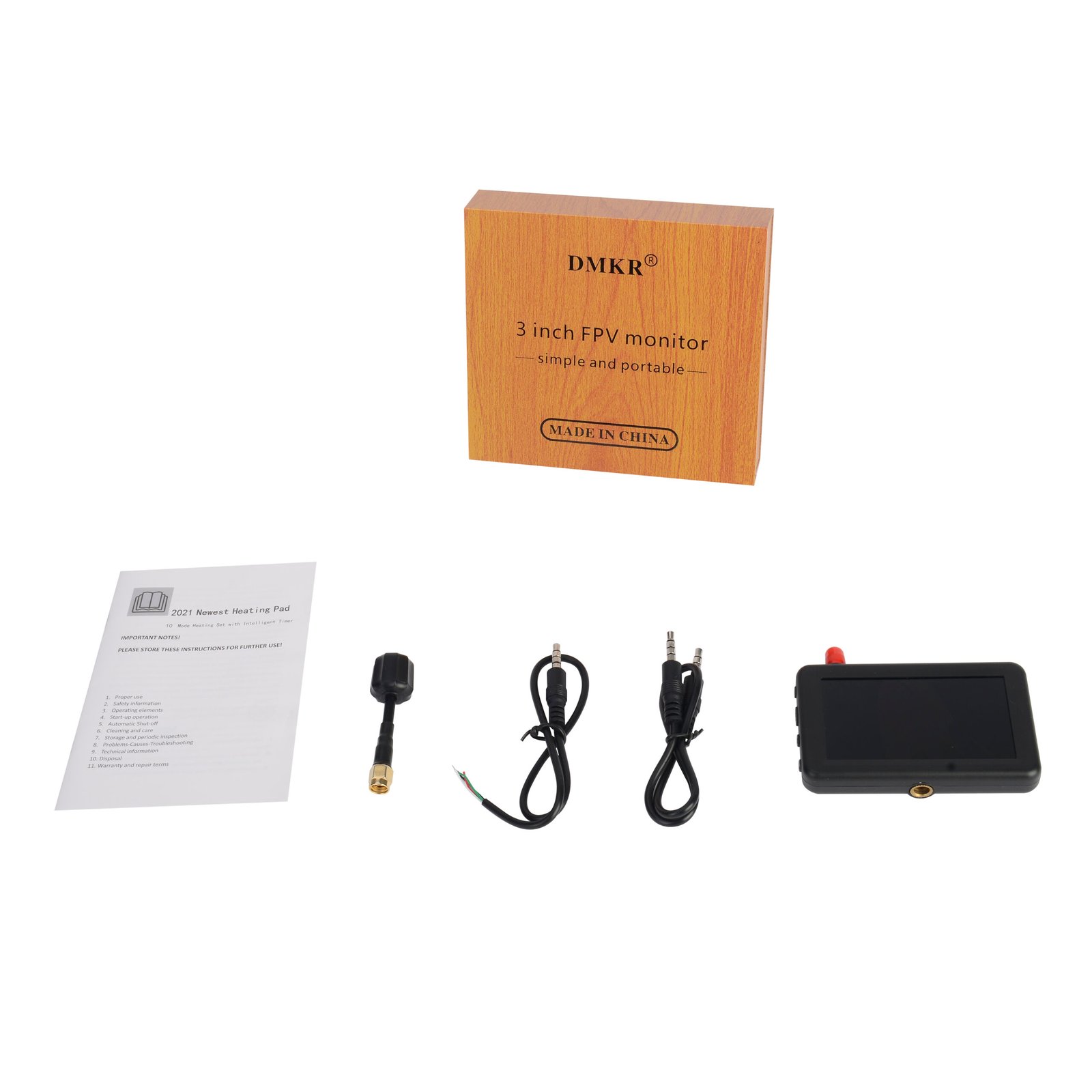 dmkr 3.0inch 5.8ghz receiver 40ch dji 3.7v 800mah fpv analog monitor dmkr 3.0inch 5.8ghz receiver 40ch dji 3.7v 800mah fpv analog monitor