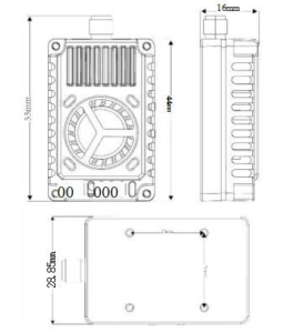 DMKR 4.9GHz-6GHz 96CH 4W 7V-36V 2S-8S 20mm*20mm FPV Analog VTX dmkr 4.9ghz 6ghz 96ch 4w 7v 36v 2s 8s 20mm*20mm fpv analog vtx