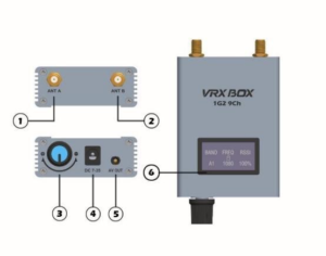 DMKR 1.2GHz 9CH 7V-35V FPV Analog VRX BOX dmkr 1.2ghz 9ch 7v 35v fpv analog vrx box